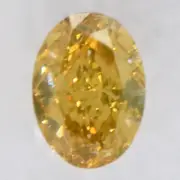 Oval Shape Diamond Real Fancy Yellowish Brown Loose 0.50 Carat VS2 IGI Certified