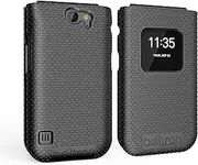 [BELTRON] Case for Nokia 2720 V Flip Phone, Protective Snap On Cover (Verizon 2720V) - Black