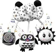 Activity Toy for Car Seat - Infant Soft Plush Toys - Hangable Baby Crib Mobile Toys - Baby Car Seat Dolls for Stroller, Crib