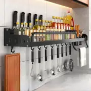 Kitchen Shelf Wall-mounted Spice Storage Racks Punch-free Kitchen Holder Wall