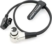 Alvin's Cables Luxury D Tap to XLR 4 Pin Female Right Angle Power Cable for ARRI Camera Monitor