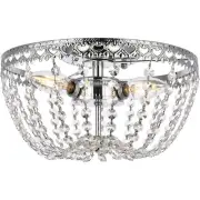 Elegant Lighting 1112F12C Kylie 3 Light 12 inch Chrome Flush Mount Ceiling Light