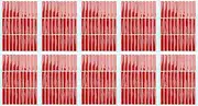 TOUISEDGI Nail Tip Display Tape, 10 Sheet Nail Art Mounting Tape Salon Double Sided Adhesive Tape Accessory for Nail Tip Color Display