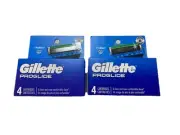 (2) Gillette Proglide Razor Blade Cartridges - 4 Ea.- 8 Total ( NEW IN BOX )