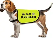 Funny Dog Jacket Vest K9 Police Apparel K-9 Handler Dogs Slogan Vest Police Dogs Handler Gift Dog Trainer Gift (K-9-Medium)