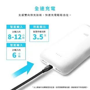 SP廣穎 C100口袋型行動電源 10000mAh雙輸出 黑/白 2.1A 雙USB孔【金興發】