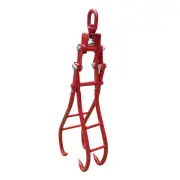 Timber Claw Hook 10-71CM Logging Tong 1360KG Skidding Grabber 4 Claw Log Grapple