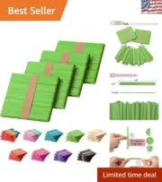 200 Green Craft Sticks - 4.5 Inch Durable Popsicle Sticks for Creative Projects