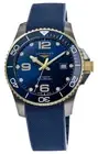 Longines HydroConquest Automatic Steel & PVD Blue Rubber Men Watch L3.782.3.96.9