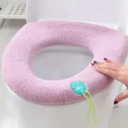 4PCS Winter Warm Bathroom Stretchable Closestool Toilet Seat Cover Pad