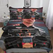 Kerota Verstappen Pieces Bedding Set with Duvet Cover D and Pillowcases Formula Ultra-fine Fiber Fabricmfortable Bedding King 135*200 CM Double200x...