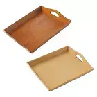 Wooden Rectangular Serving Tray Decorative Tea Coffee Drinks Serving Tray for