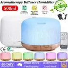 Aroma Aromatherapy Diffuser LED Oil Ultrasonic Air Humidifier Purifier 500ML AU