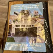Garage Door Screen Magnetic Closure Insects Mosquito Net Bugs Mesh 16x7FT