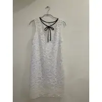 在飛比找蝦皮購物優惠-法國 CLAUDIE PIERLOT優雅氣質白色蕾絲刺繡洋裝