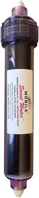 Inline 2” by 10” Coconut Shell Activated Carbon Refillable Cartridge-1/4" Tubing