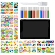 Magic Scratch Doodle Pad Sand Painting Cards kid Learning Drawing Toys Art Kit