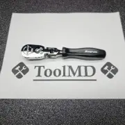 Snap-on Tools USA NEW BLACK 3/8" Drive Stubby Length Flex Head Ratchet FHKFD80A