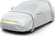 Favoto Car Tarpaulin Car Cover Full Garage Dustproof Waterproof Car Cover Winter & Summer for 370 cm - 400 cm Hatchback Car 2.65 kg