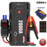 Jump Starter Power Pack 2000A Car Battery Portable Super Booster 12V Charger