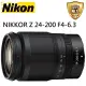 【Nikon 尼康】NIKKOR Z 24-200mm F4-6.3 VR 彩盒(平行輸入)