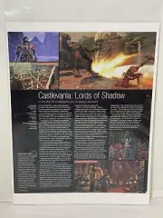 Castlevania video game Preview Magazine Article print ad wall art Ephemera