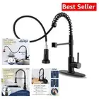 Upgraded Kitchen Faucet with Pull-Down Sprayer & Durable Stainless Steel Finish