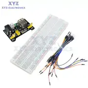 MB102 Power Module 3.3V/5V+MB-102 BreadBoard 830 Points PCB+65PCS Jumper Cable