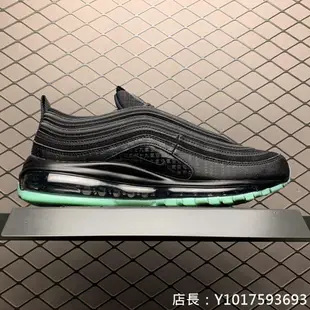 Nike Air Max 97 黑綠 時尚 子彈 氣墊 慢跑鞋 921826-017 男鞋