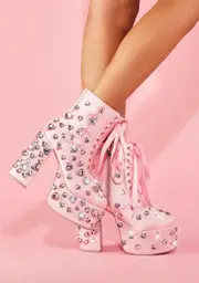 [Sugar Thrillz] Diamonds Dancing Platform Boots