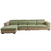 Couch Cushion Covers Stretch Sofa Seat Cover Furniture Protector Replacement Chair Cushion Slipcovers-Green