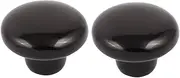 Ceramic Knob,Cabinet,Furniture Pull Handles,Door Pull,Drawer Pull Handle,Cabinet Wardrobe Drawer Door 40mm Dia Round Ceramic Knobs Pull Black 2pcs
