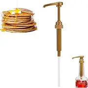 Coffee Syrup Pump Dispenser, Fruit Dew Fructose Bottle Hand Pressed Pressing Device, Work with Most 750ml (25.4 Fl Oz.) Syrup Bottles, Including Jordan's Skinny, Upouria and So on
