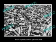 OLD LARGE HISTORIC PHOTO OF PRESTON ENGLAND AERIAL VIEW OF THE TOWN c1940 1