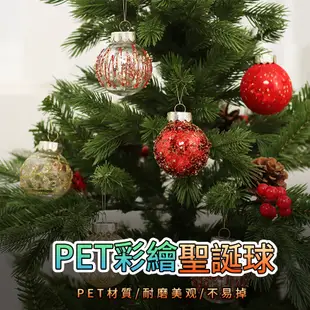 【特惠免運】新品 聖誕節裝飾品 精品PET彩繪聖誕球套裝 聖誕樹裝飾球 聖誕樹 聖誕球 商場櫥櫃酒店家用佈置裝飾球