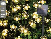 100 LED Solar Lights Garden (Sydney Stock) Outdoor 12M Flower String Lights Waterproof