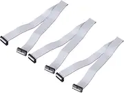 uxcell 3 Pcs IDC Flat Ribbon Cable, 2.54mm Pitch 25mm Width 50cm Long 20 Pin FC to FC Flat Ribbon Connector Jumper Wire for PC, LED Displays
