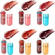 Hydrating Lip Gloss - Nourishing Lip Balm Gloss Set of 6 | Lightweight Texture Beauty Supplies for Adults Women Beginners Enthusiasts Professionals