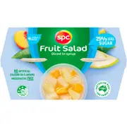 SPC Less Sugar Diced Fruit Salad In Juice Fruit Cups 120g x 4 pack