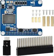 Waveshare Power Over Ethernet HAT (H), Compatible with Raspberry Pi 5 / CM 5, 5V 5A Output, Stable Performance, Supports 802.3af/at Network, Isolated Switched-Mode Power Supply, PoE HAT, Board ONLY
