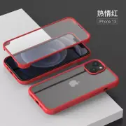 For iPhone 13 Pro Max Mini Luxury Shockproof Soft Bumper Double Glass Case Cover