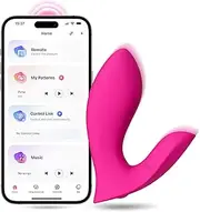 LOVENSE Flexer Bluetooth Butterfly Vibrator with App Controlled, Wearable Remote Vibrator for Clitoral G-Spot, Sex Toys for Women Couples, Unlimited Custom Vibration Modes