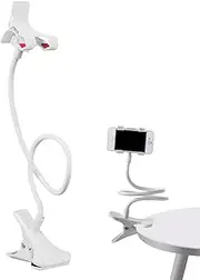 Bedside Phone Holder | Adjustable Mobile Phone Desk Clamp - Bed Cellphone Clip Multifunctional Bracket Clamp for Kitchen Bedroom Gyms