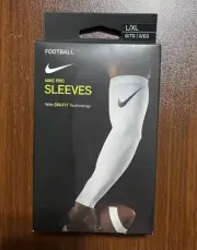 Nike Pro Sleeves Dri Fit 3.0 White Compression Men’s Size L/XL New In Box