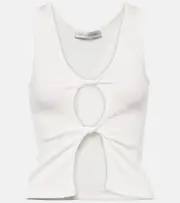 [Christopher Esber] Christopher Esber Cutout jersey tank top AU 10 white