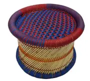 Handmade Cane Bamboo Footstool Muddha for Outdoor Indoor-Bamboo Stool