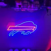 18"x10" Buffalo Bills Flex LED Neon Sign Lamp Party Gift Bar Club Décor Man Cave