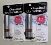 Chapstick Total Hydration 3 In 1 Coconut Lot Of 2 NIP