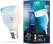 LIFX Clean A60 1200 lumens [B22 Bayonet Cap], Full Colour with Antibacterial HEV, Wi-Fi Smart LED Light Bulb, No bridge required, Compatible with Alexa, Hey Google, HomeKit and Siri.