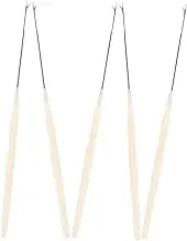 PHENOFICE 5pcs Portable Beading Tools Plastic Tongue Bead Needles for DIY Jewelry Long and Easy to Use for Skill Levels